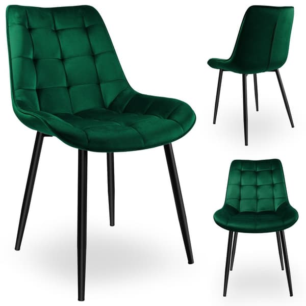 NORMAN Velvet tummanvihreä samettituoli