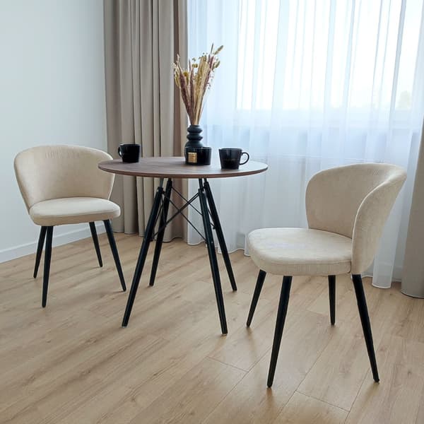 KROSBY Beige vakosamettituoli