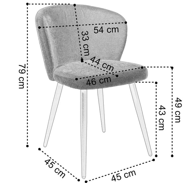 Krosby Sztruks grafit stol