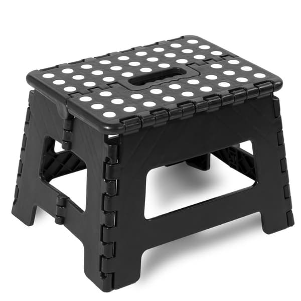 AMIGO BLACK anti-halk hopfällbar pall, storlek M