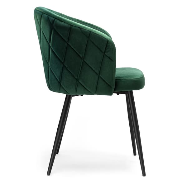 HAMPTON VELVET stol, mørkegrøn