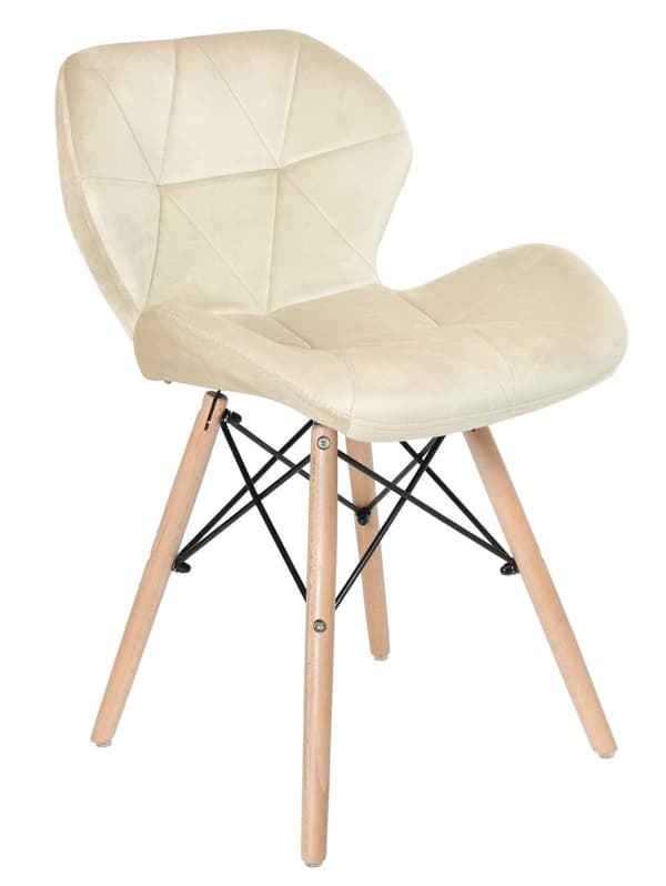 MURET VELVET pehmustettu tuoli, samettibeige