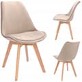 Pikkukuva 3 / 10: BARI pehmustettu beige samettituoli