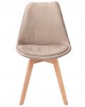 Pikkukuva 8 / 10: BARI pehmustettu beige samettituoli