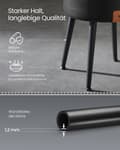 Miniatyrbild 6 av 7: Ekho Collection-Stool-Mid Century Style-Zwart