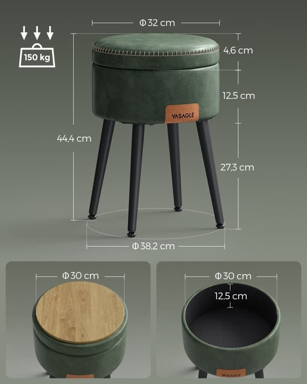 Ekho -kokoelma - pyöreä jakkara - Kuntfilklacht - Pouf
