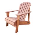 Miniatyrbild 1 av 5: AXI Carmen Adirondack trästol i brunt | Trädgårdsstol / loungestol i trä för 1 person med armstöd & högt ryggstöd | 90 x 78 x 93 cm