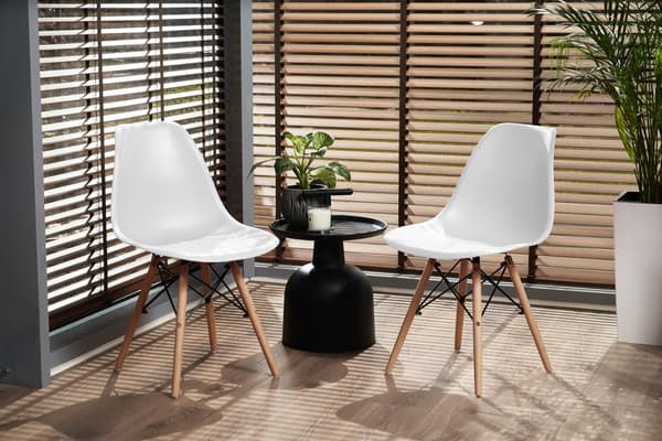 4 x valkoinen EVA tuoli (ikeabox)