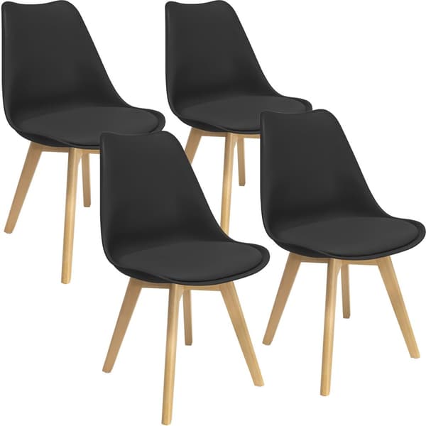 4 x OSLO stol, svart