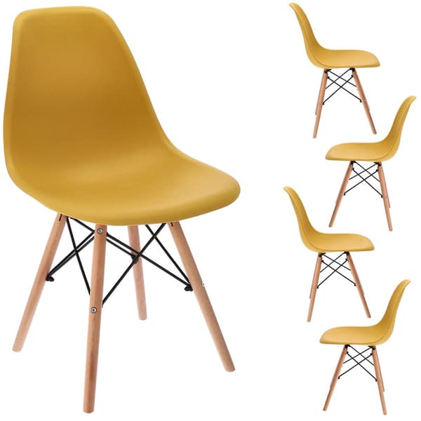 4 x Mustard EVA stol (ikeabox)