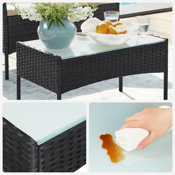 Garden Furniture Set - tillverkad av PE Polyrotan