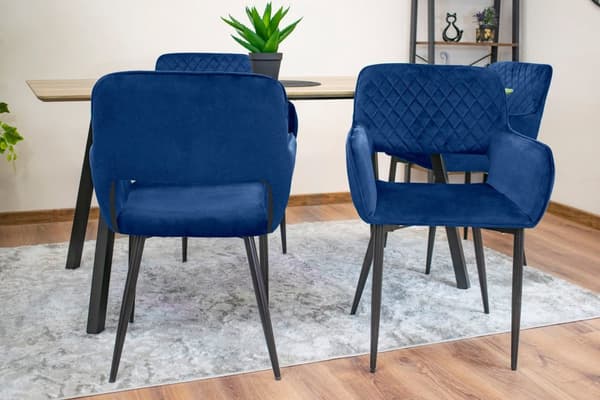 AMALFI stol - Blue Velvet x 1