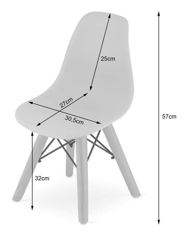ZUBI stol - blå x 4