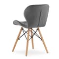 Miniatyrbild 5 av 7: LAGO Velvet Chair - Grå x 2