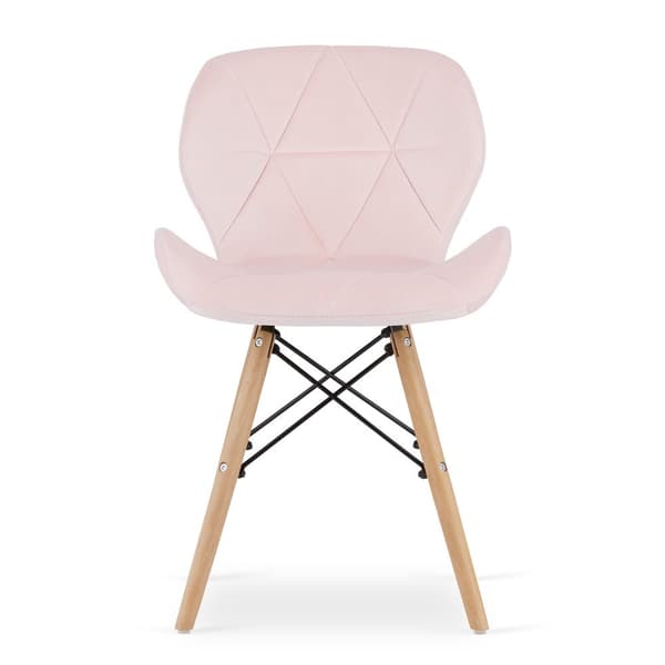 LAGO Velvet Chair - rosa x 2