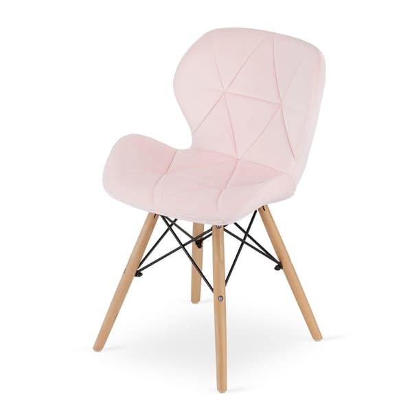 LAGO Velvet Chair - rosa x 2