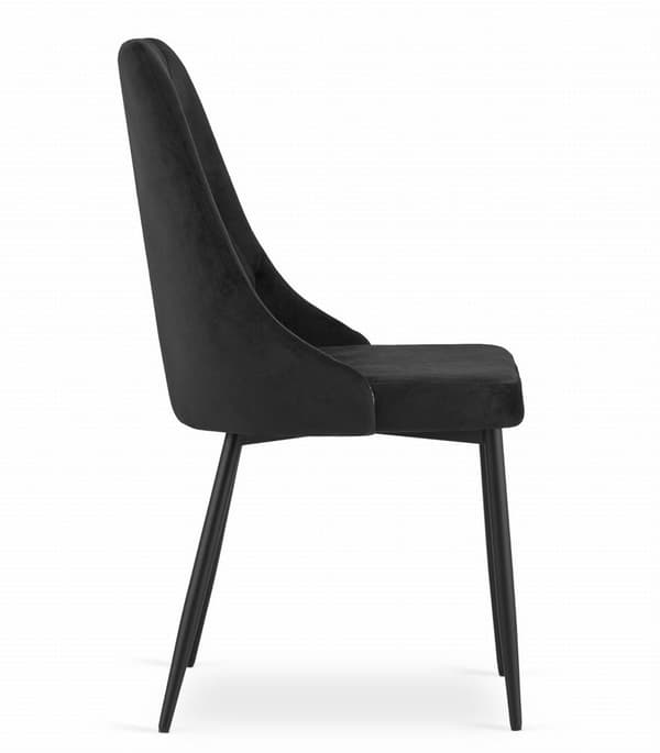IMOLA stol - Black Velvet x 2