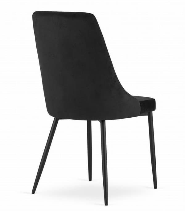 IMOLA stol - Black Velvet x 2