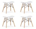 Miniatyrbillede 1 af 2: CORFU skammel - hvid x 4