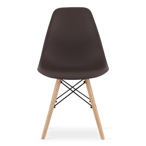 OSAKA stol kaffe / naturlige ben x 4