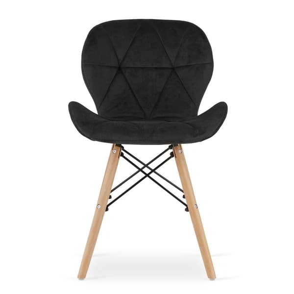 LAGO Velvet Chair - Svart x 4