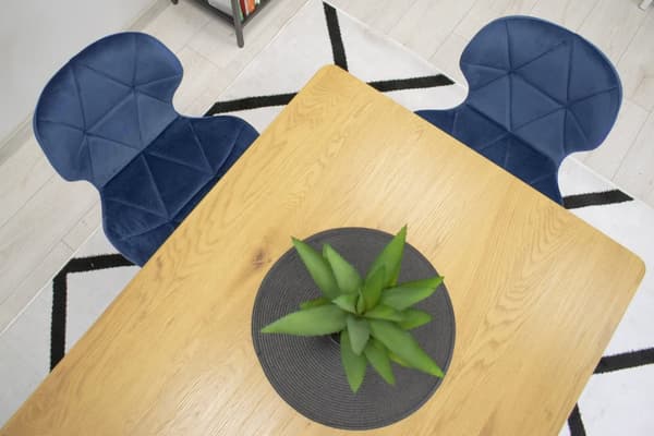 NEST-tuoli - laivastonsininen sametti / kultaiset jalat x 4
