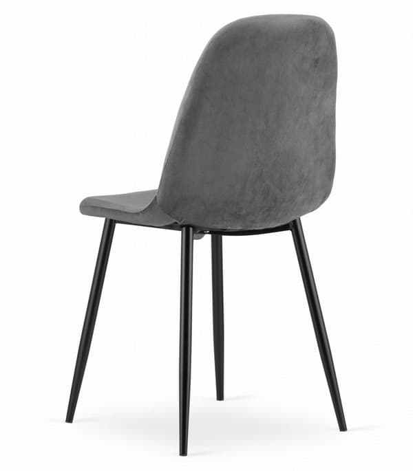 COMO stol - Mørkegrå Velvet x 3