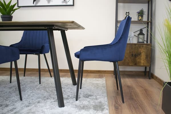 MONZA tuoli - Blue Velvet x 3
