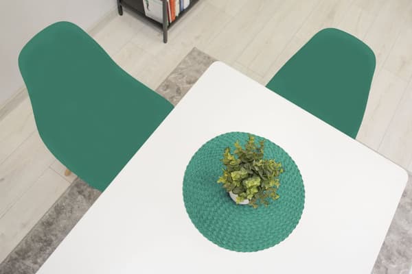 OSAKA stol grønne / naturlige ben x 3