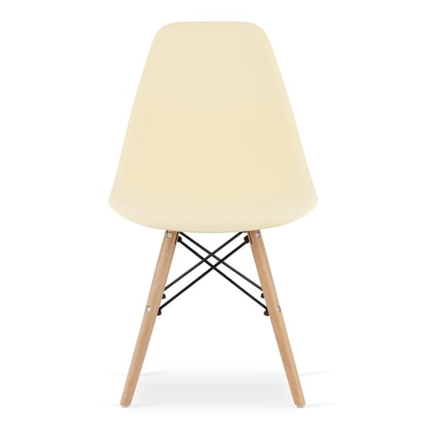 OSAKA stol kräm / naturliga ben x 3