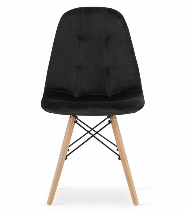 DUMO stol - Black Velvet x 3