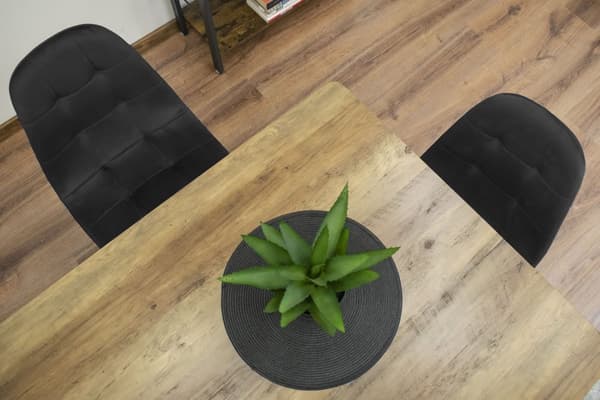 DUMO stol - Black Velvet x 3