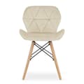 Miniatyrbild 2 av 2: LAGO Velvet Chair - beige x 3