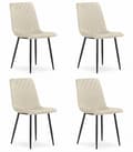 Pikkukuva 1 / 6: TURIN tuoli - beige sametti x 4