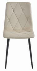 Miniatyrbild 2 av 4: LIBRA stol - cool beige sammet / svarta ben x 4