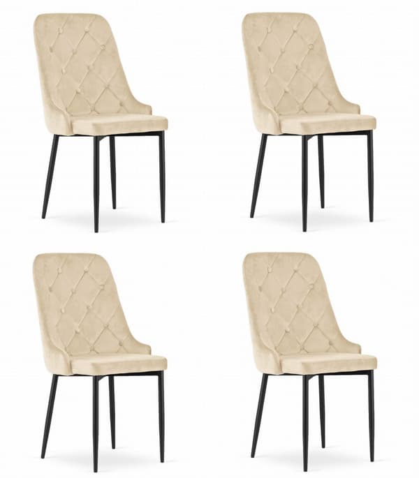 CAPRI stol - beige x 4