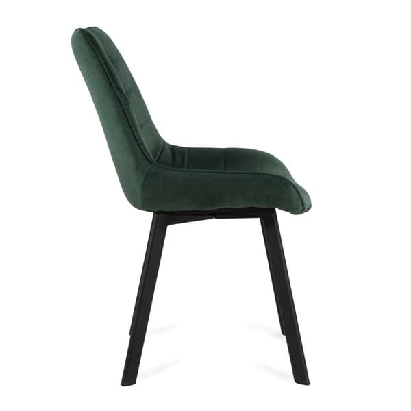 stol | COLIN | sammetsgrön | 53x61x88cm | 970706