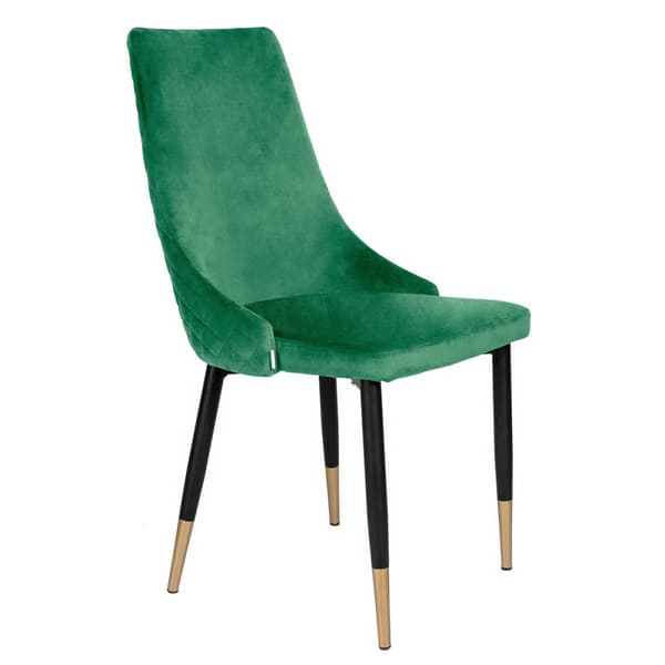 stol | LOGAN | sammet smaragd | 47x59x93 cm | 807829