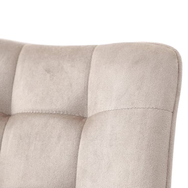 Stol | COLIN | fløjl beige | 53x61x88cm | 833989