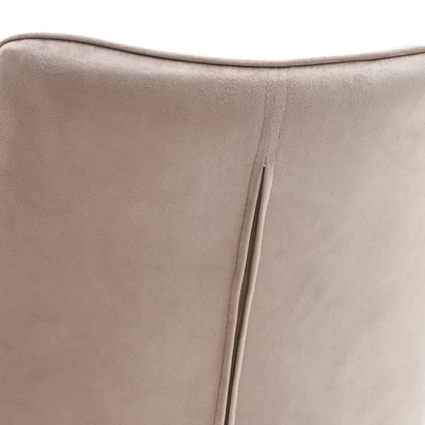 Stol | COLIN | fløjl beige | 53x61x88cm | 833989