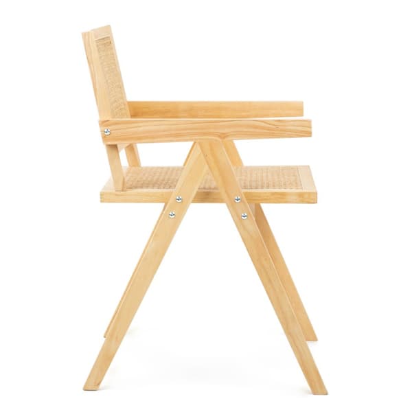 Stol | ROTIN | træ med naturlig rattan | 50x55x78cm | 834085