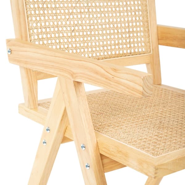 Stol | ROTIN | træ med naturlig rattan | 50x55x78cm | 834085