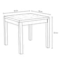 Miniatyrbillede 5 af 5: AXI August Sidebord brun | Kvadratisk sidebord, 100% teak, til haven, altanen eller indendørs brug | Sidebord 50 x 50 x 45 cm