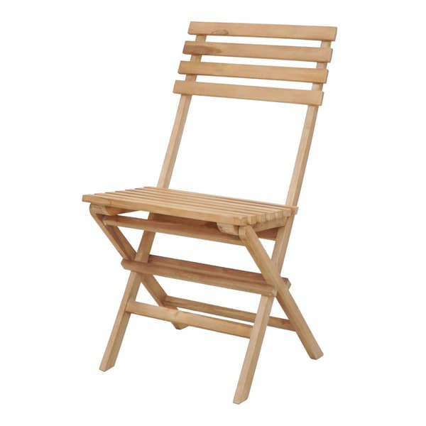 AXI Rae 3-osainen puinen bistro-setti ruskea | Bistro-setti 2 kokoontaitettavaa tuolia ja pöytä, 100% teak-puuta | Parvekesetti teakista, mihin