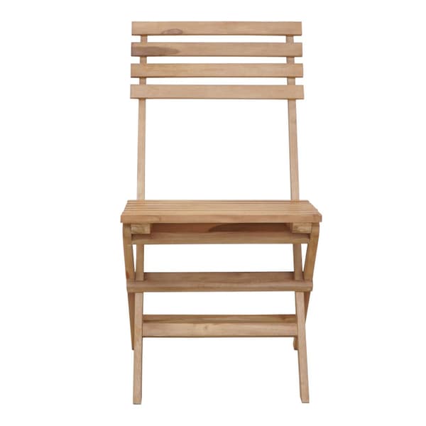 AXI Rae 3-osainen puinen bistro-setti ruskea | Bistro-setti 2 kokoontaitettavaa tuolia ja pöytä, 100% teak-puuta | Parvekesetti teakista, mihin