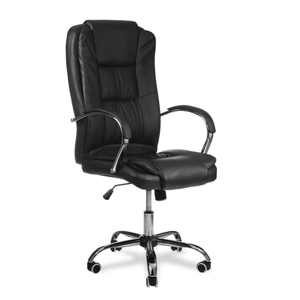 Ergonomisk kontorstol med drejefunktion, MAXI-stol, sort