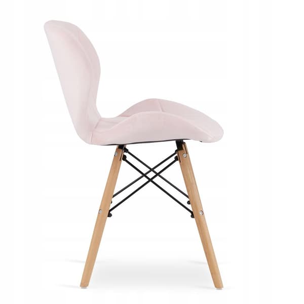 RIPIANO VLEVET stol 48 x 43 x 74 cm rosa 1 st.