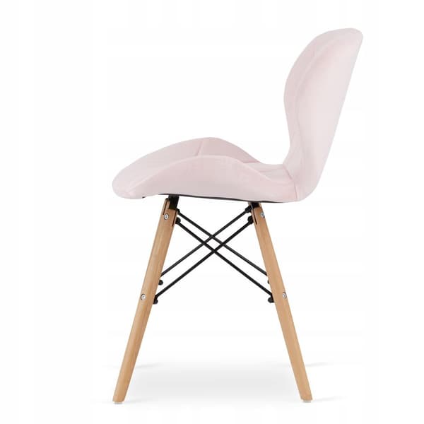 RIPIANO VLEVET stol 48 x 43 x 74 cm rosa 1 st.