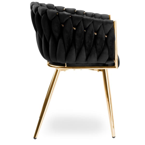 Tuoli/nojatuoli olohuoneeseen IMPERIA sametti musta GLAMOUR LOFT 1 kpl.