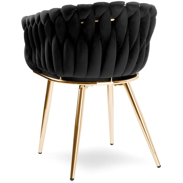 Tuoli/nojatuoli olohuoneeseen IMPERIA sametti musta GLAMOUR LOFT 1 kpl.